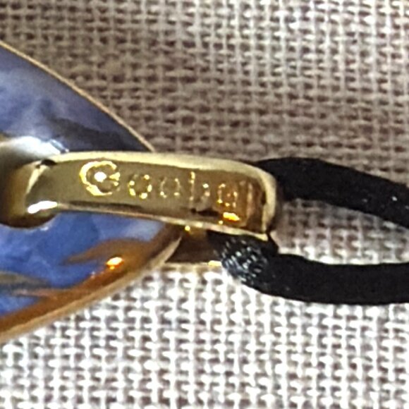 Goebel Artis Orbis Claude Monet Water Lilies Reversible Porcelain Pendant NIB - Picture 11 of 16